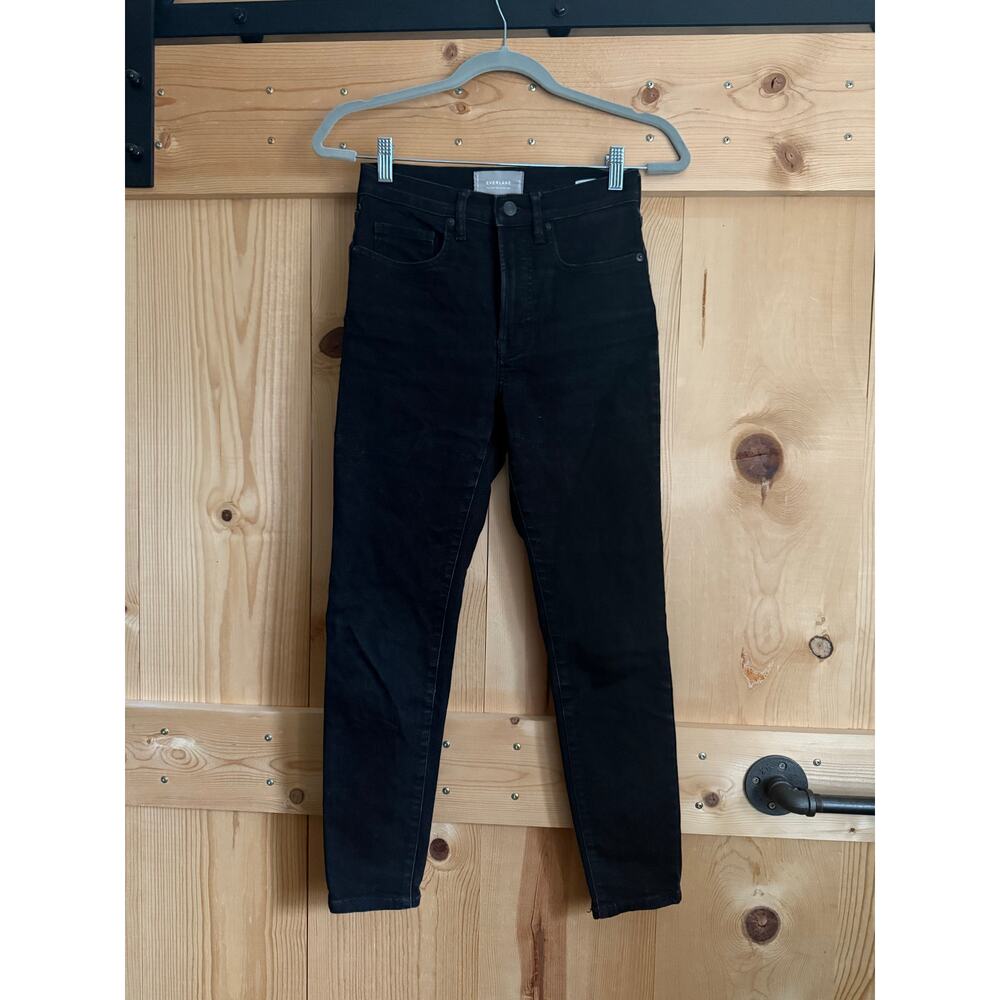 Everlane High Rise Skinny Ankle Jean Black Size 26